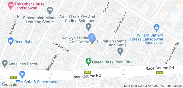 Map to Kenwyn Martial Arts Centre